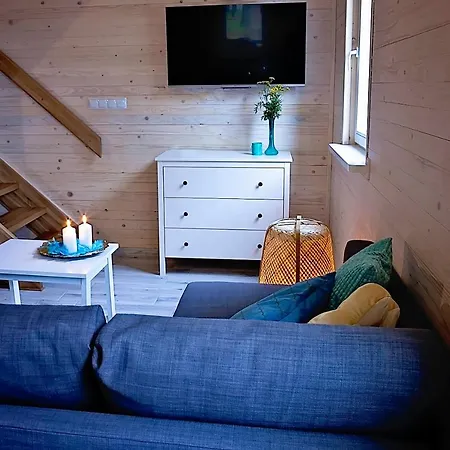 Lesna Osada Na Kaszubach - Drewniane Na Wynajem Ferienhaus *