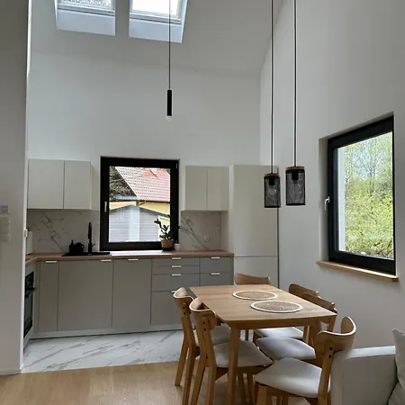 Lesna Osada Na Kaszubach - Drewniane Na Wynajem Ferienhaus